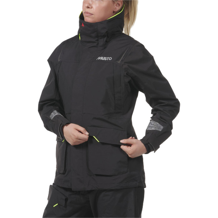 2024 Musto Mujer Br1 Chaqueta Channel 82405 - Negro